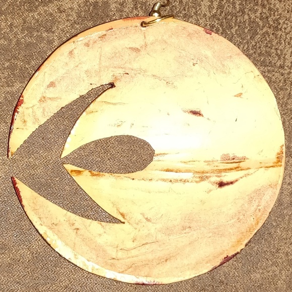 Coconut Shell Earrings - Picture 5 of 5